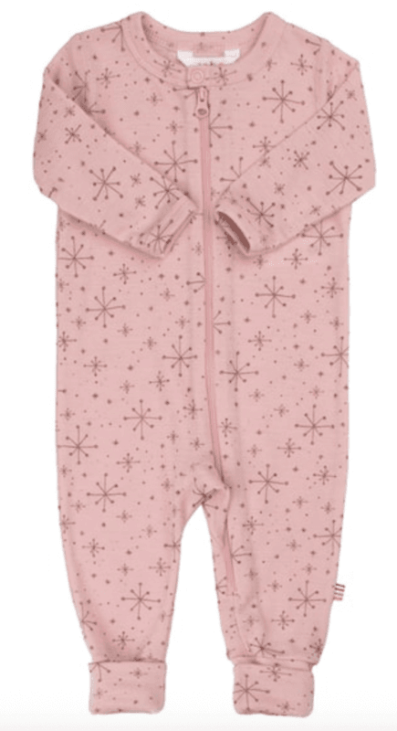 Joha heldress ull handdrawn snowflake rosa