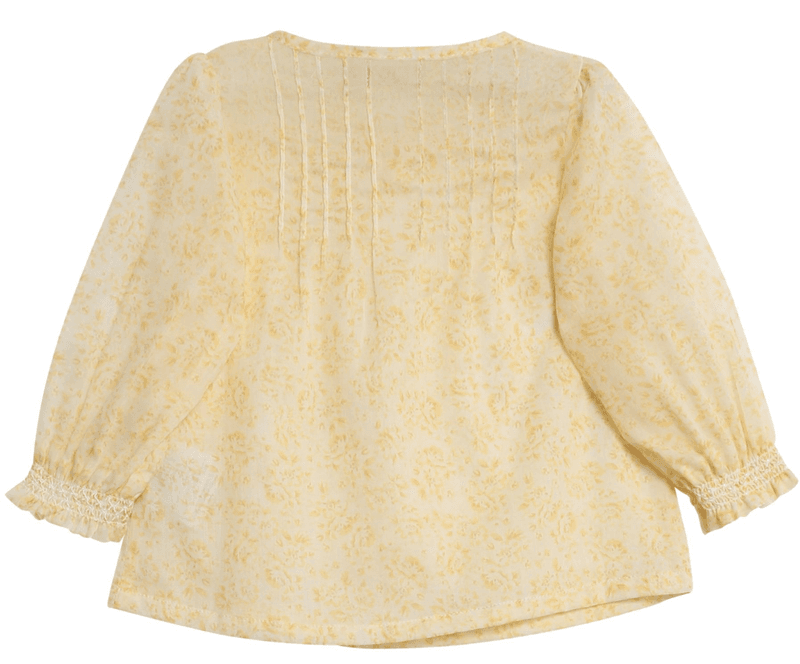 Wheat bluse hanne lemon flowers 