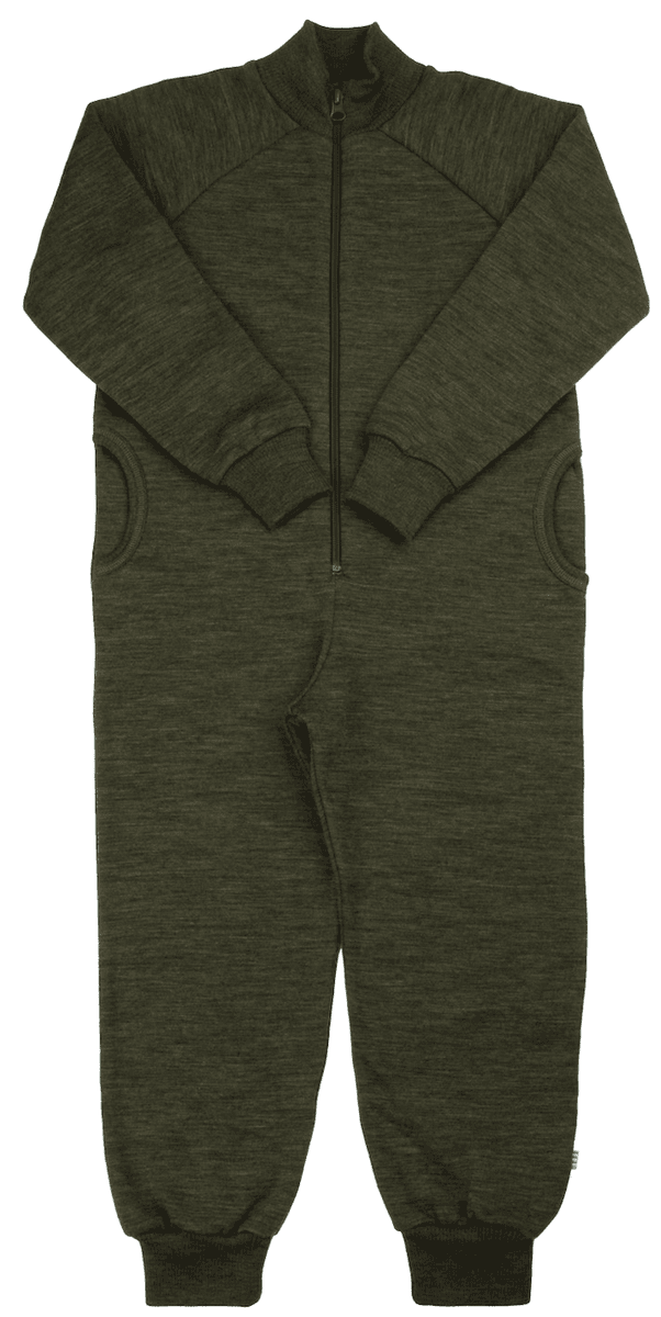 Joha heldress børstet ull mose grønn