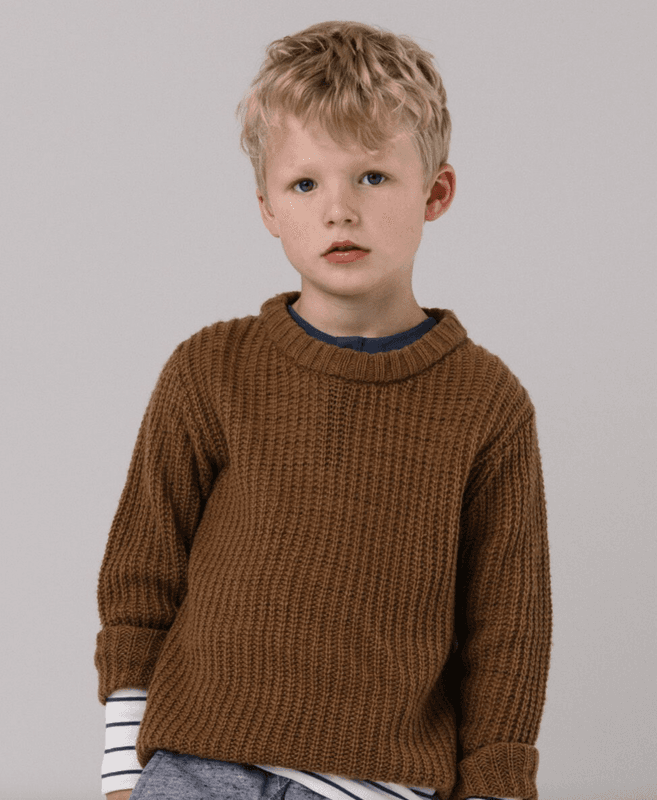 Marmar genser chunky knit caramel