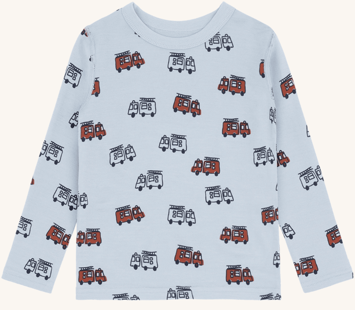 Hust and claire Genser ull/bambus abba firetruck baby blue