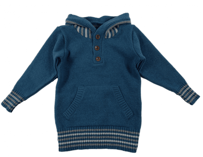 Hovedbilde Mole hettegenser stripe ull ...