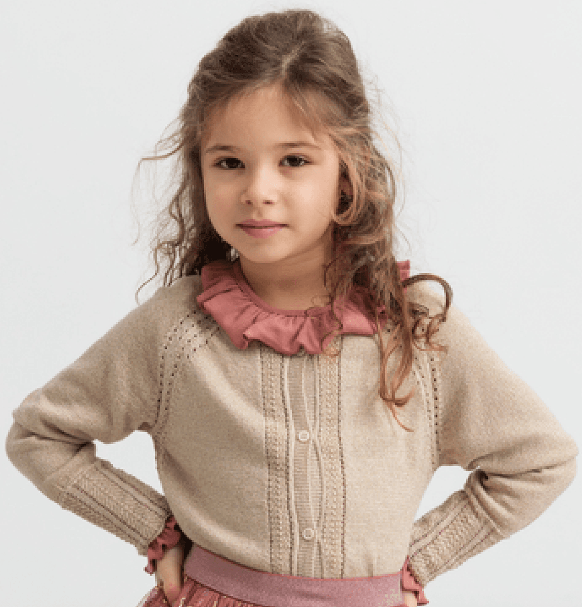 Marmar cardigan Tille gold glitter