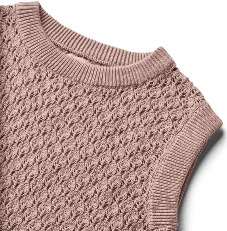 Wheat vest Saga dry rose 