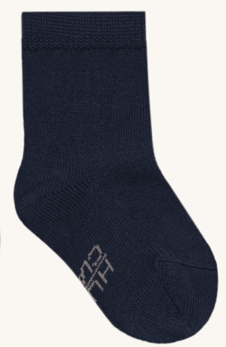 Hust and claire Sokker 3-pakk ull/bambus foty more navy