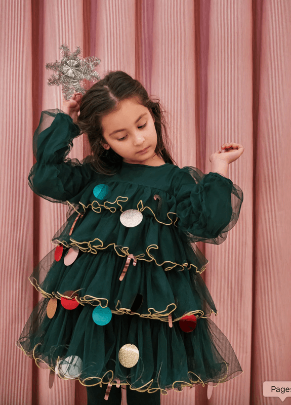 Marmar Kjole December dark leaf