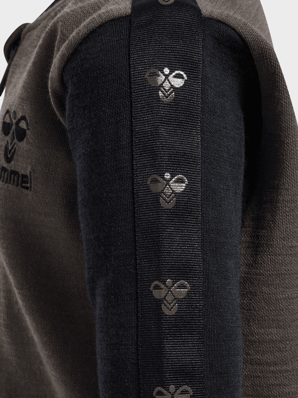 Hummel jakke zip wulbato ull major brown