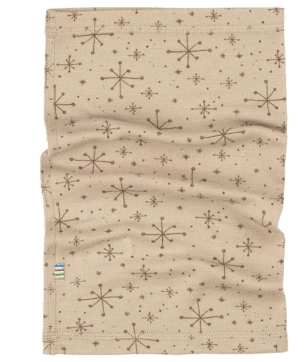 Joha hals ull handdrawn snowflake beige