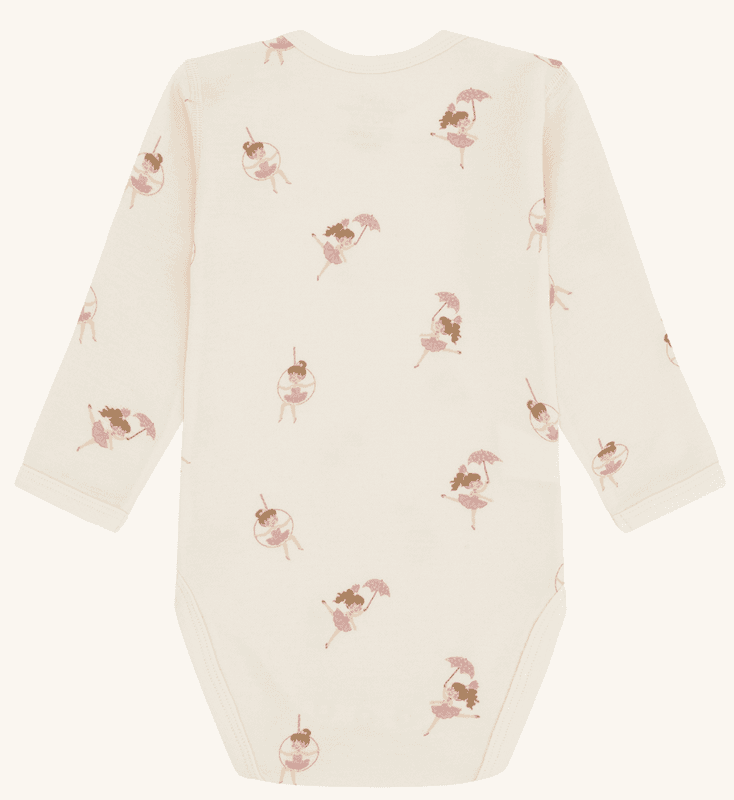 Hust and claire Body ull/bambus baloo line dancer off white