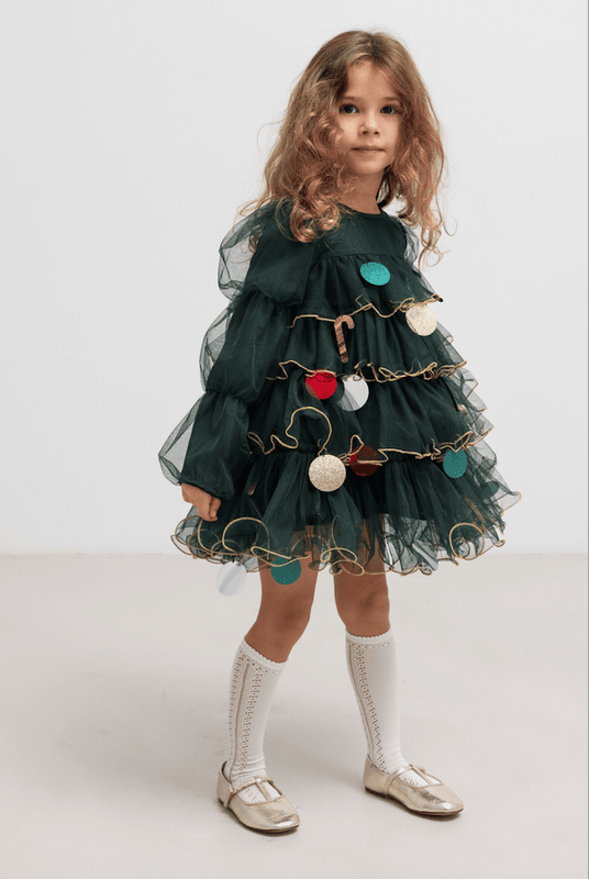 Marmar Kjole December dark leaf