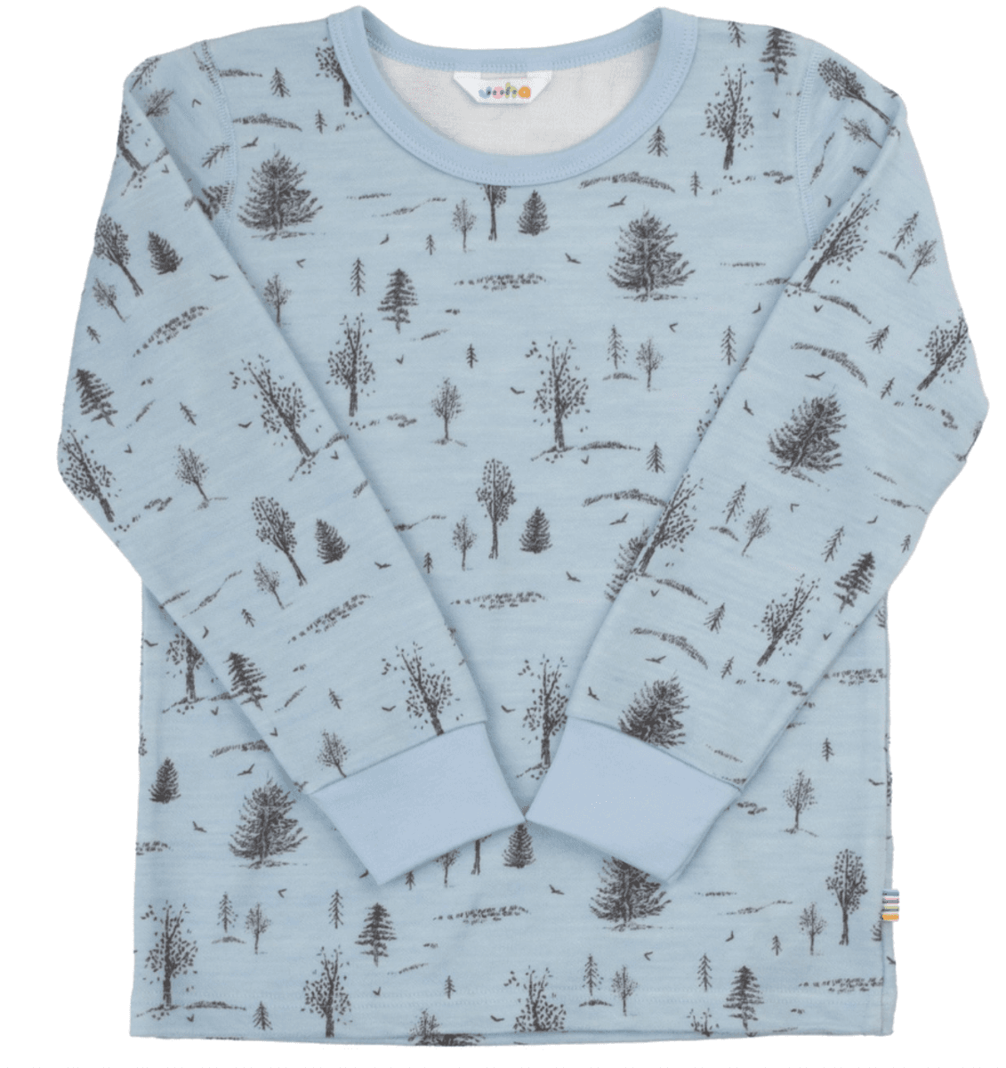 Joha Genser ull/bambus  Forest blue