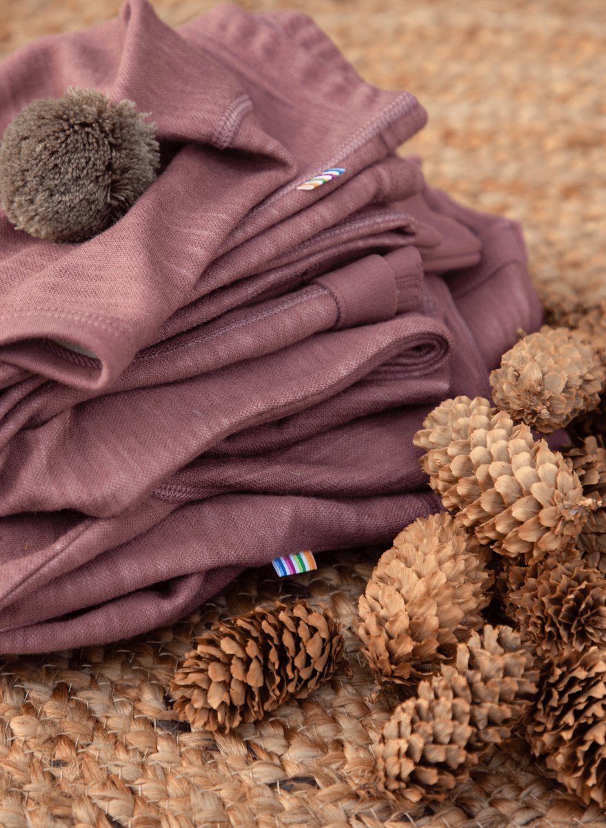 Joha bukser Ull/Bambus dark rose