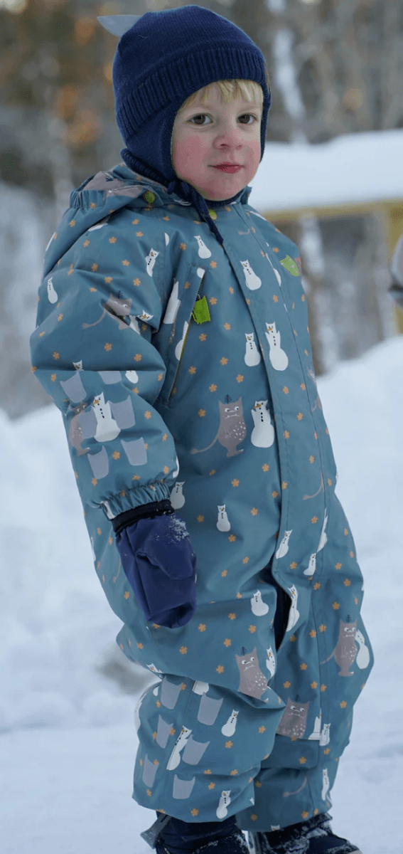 Kattnakken parkdress Snø baby hav 