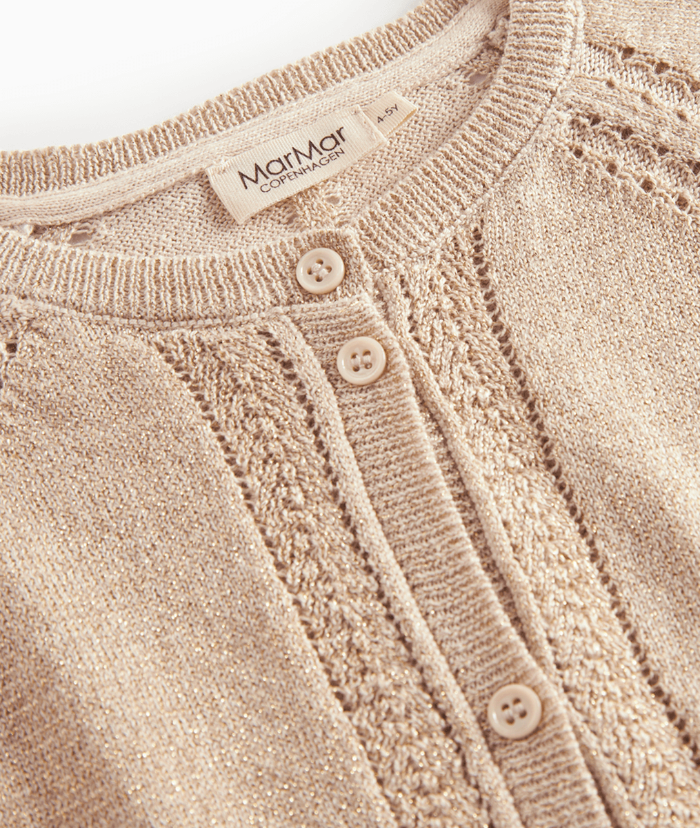 Marmar cardigan Tille gold glitter