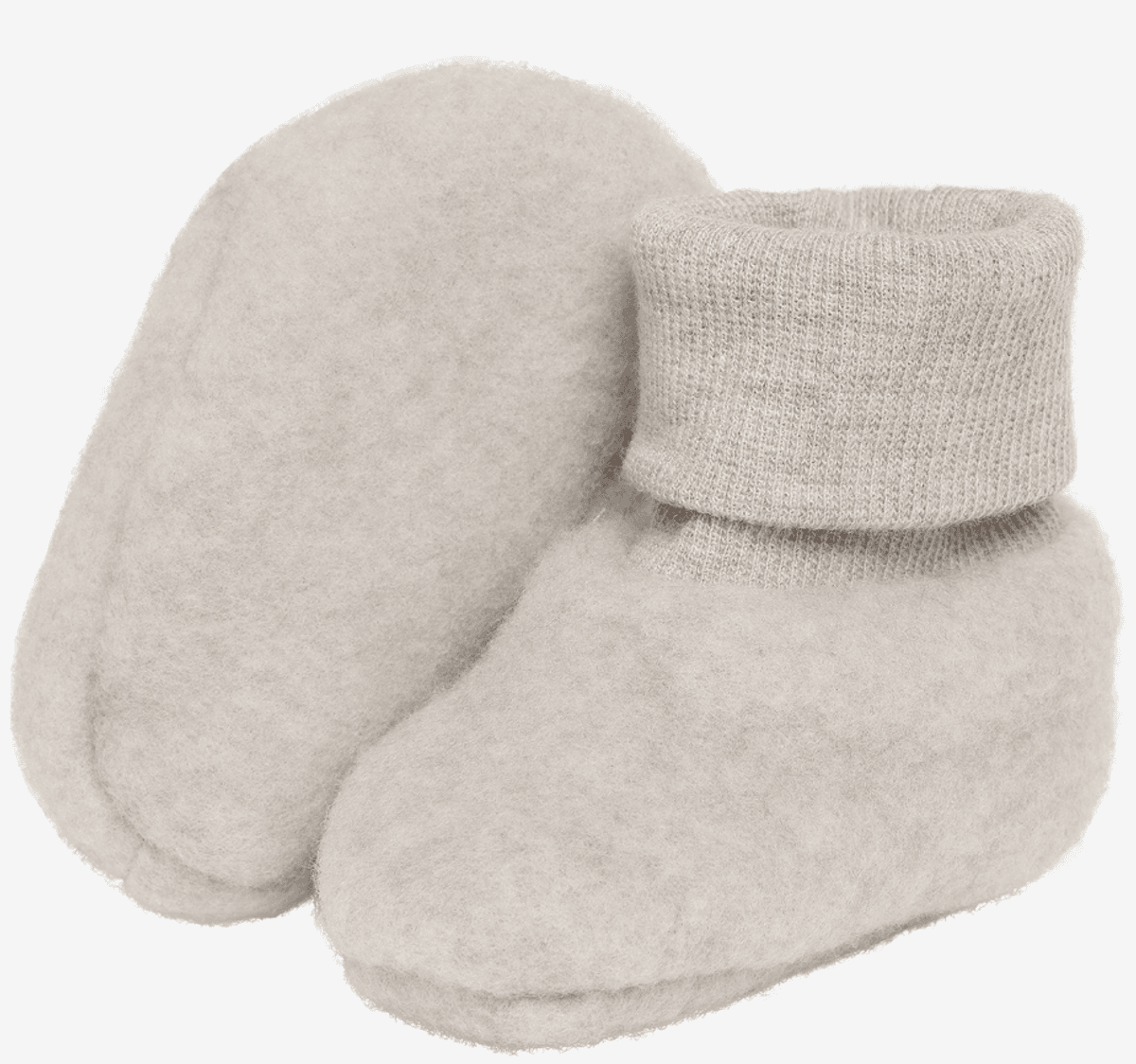Huttelihut Footies ullflecce camel melange