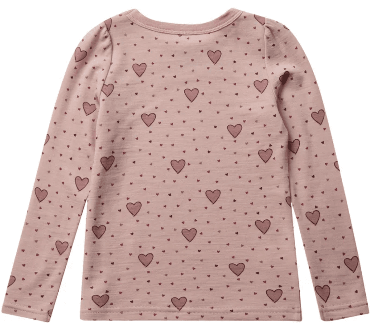 Hust and Claire Genser ull/bambus Abba Hearts Puff dusty rose