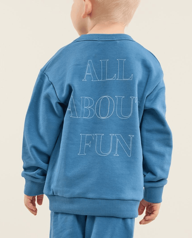 Gullkorn genser Fun mellomblå