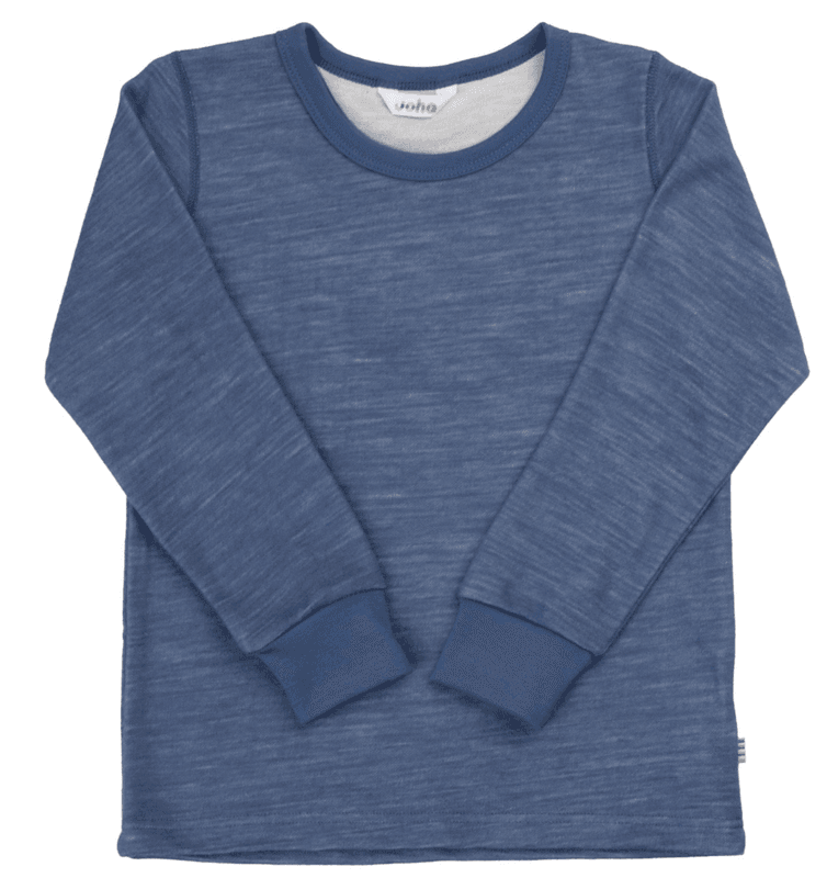 Joha Genser ull bambus dark blue kids