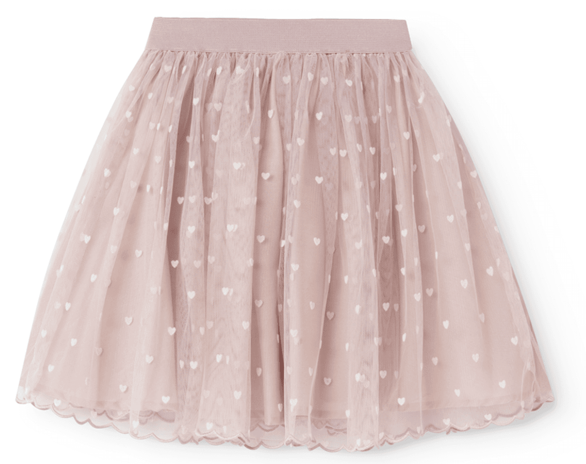 Marmar Skjørt Solvig ballerina cloud gray hearts