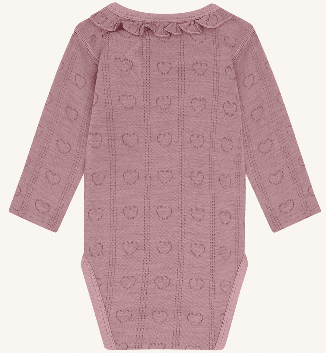 Hust and Claire Body ull/bambus Barbara pointelle heather