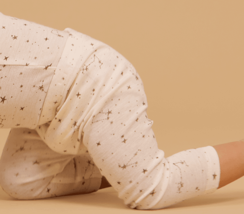 Wheat Leggings Ull Agi baby eggshell stars