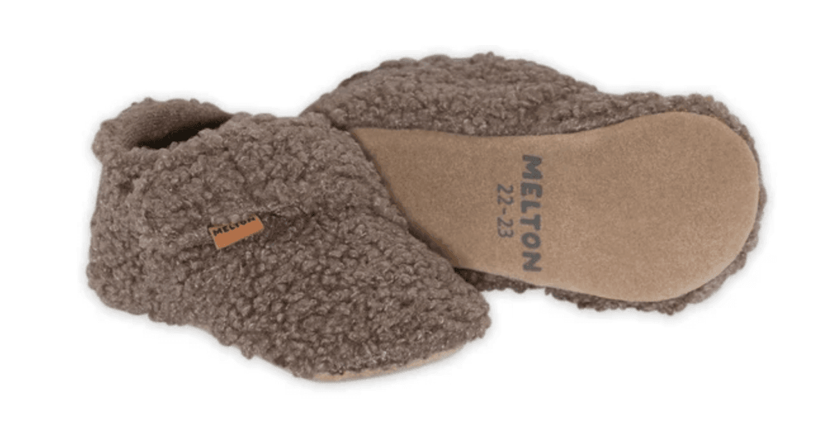 Melton Fluffy Tøffel Denver Melange