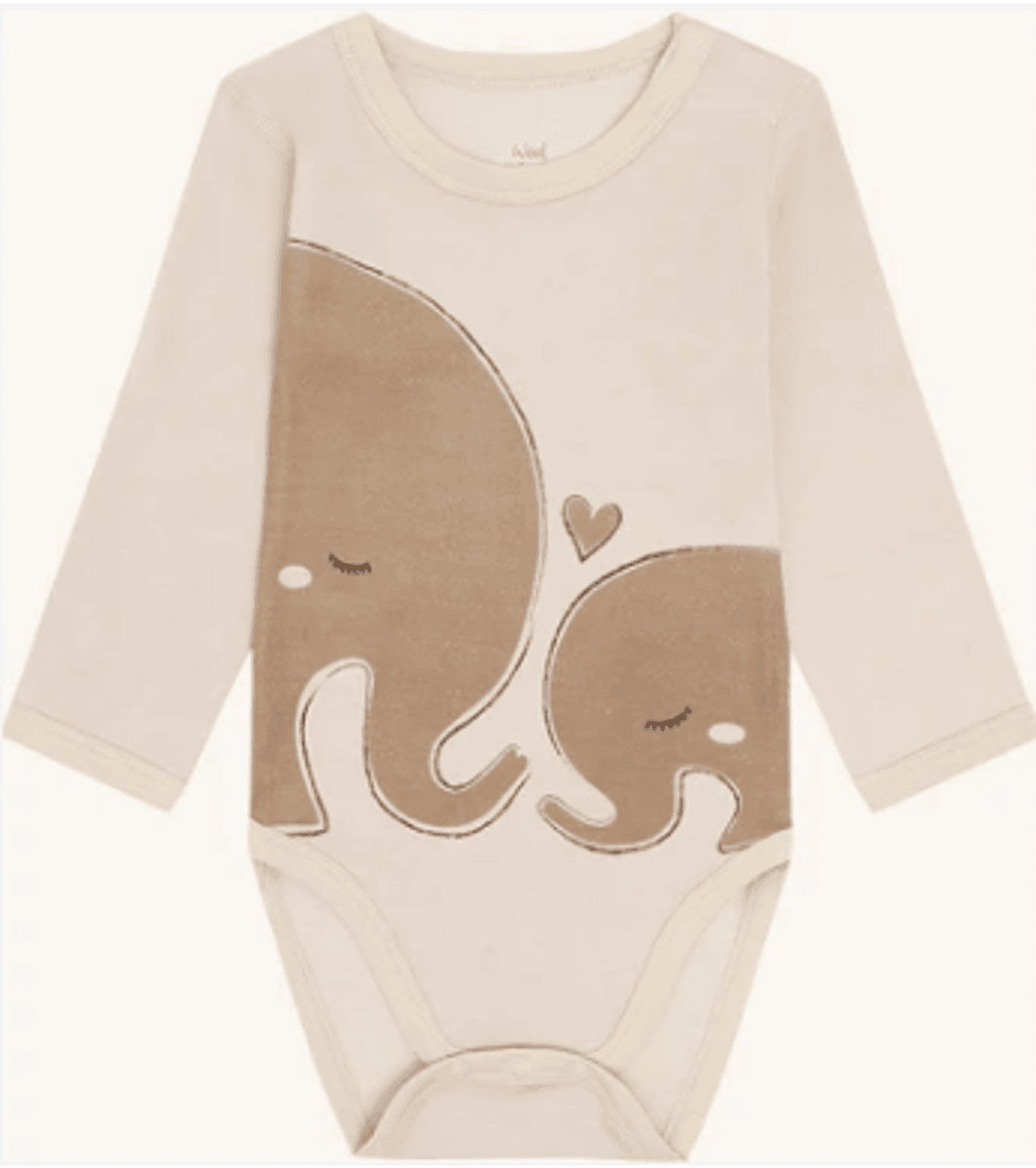 Hust and Claire Body ull/bambus Baloo Elephants French Oak