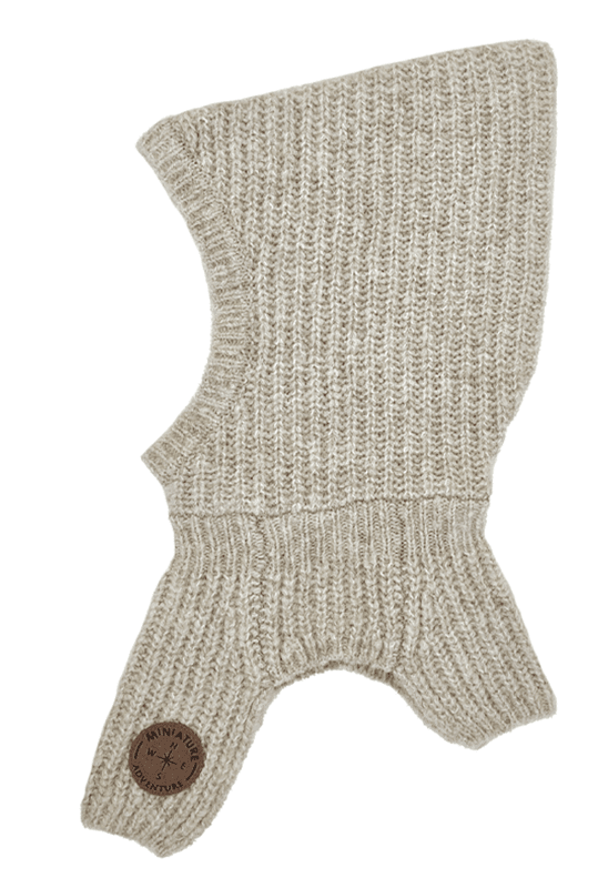 Miniature balaclava hazel elephant ull savannah tan