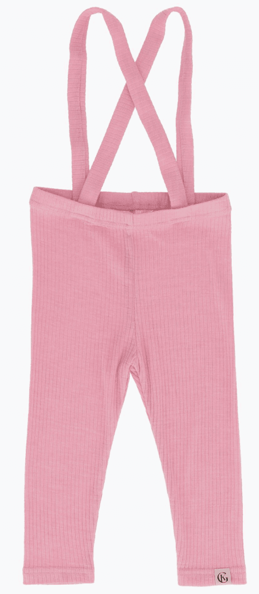 Gullkorn chalk ull longs med sele fog pink