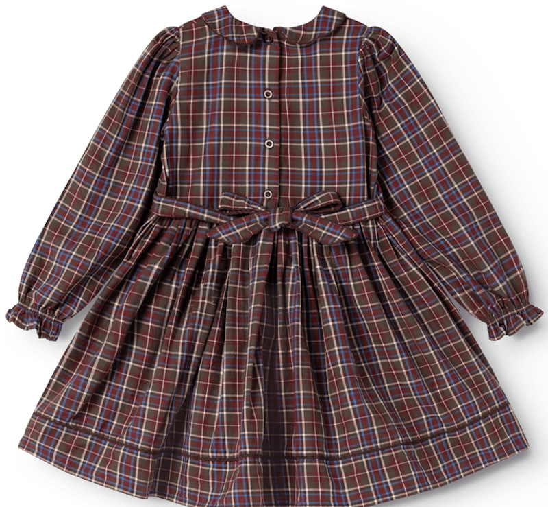 Marmar Kjole Darcel chocolate check