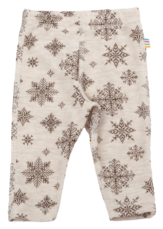 Joha leggings ull snowflake beige