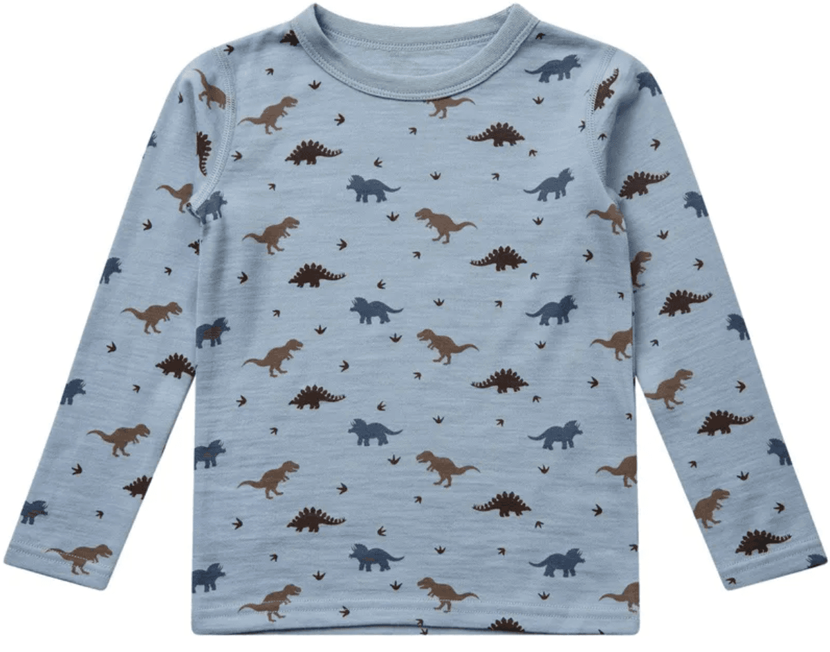 Hust and Claire Genser ull/bambus Abba Dino baby blue