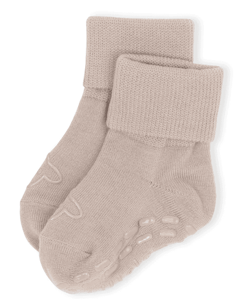 Hovedbilde Ullsokker m/antiskli beige