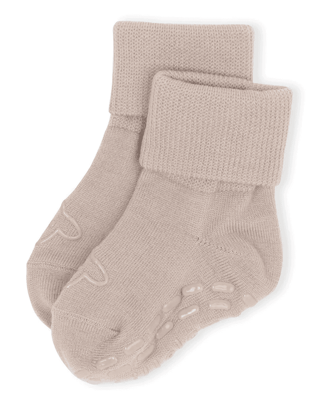 Lillelam Ullsokker m/antiskli beige