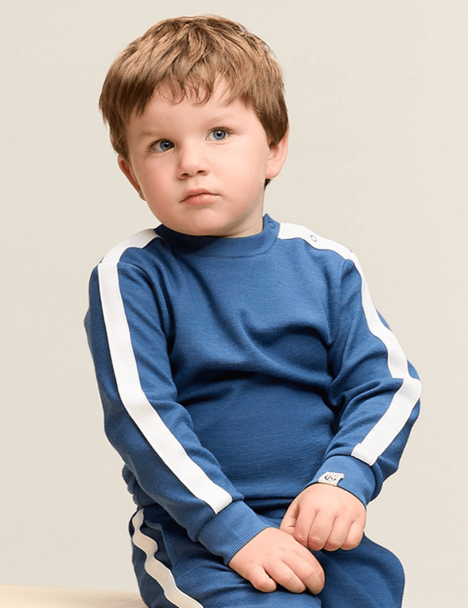 Gullkorn syen Ull genser storm blue