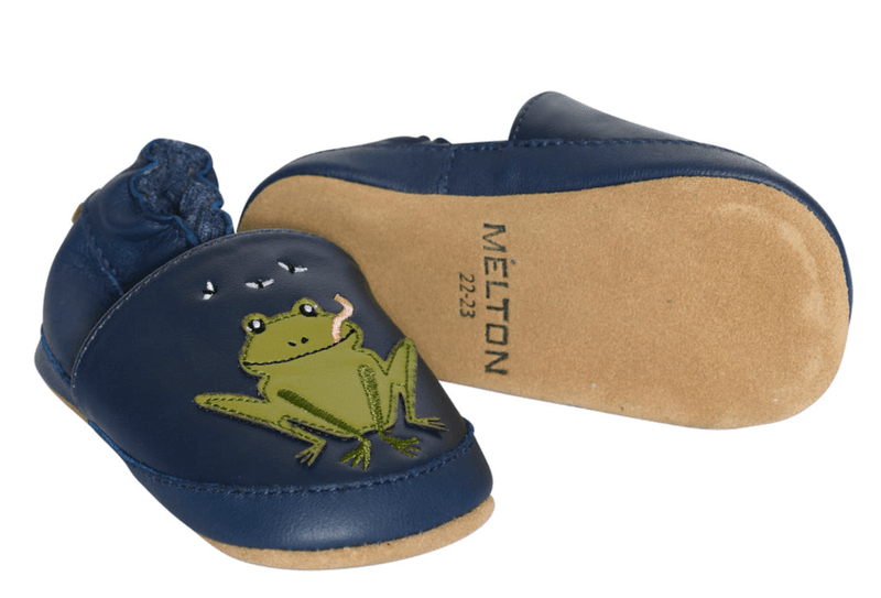Melton skinntøffel frog navy academy