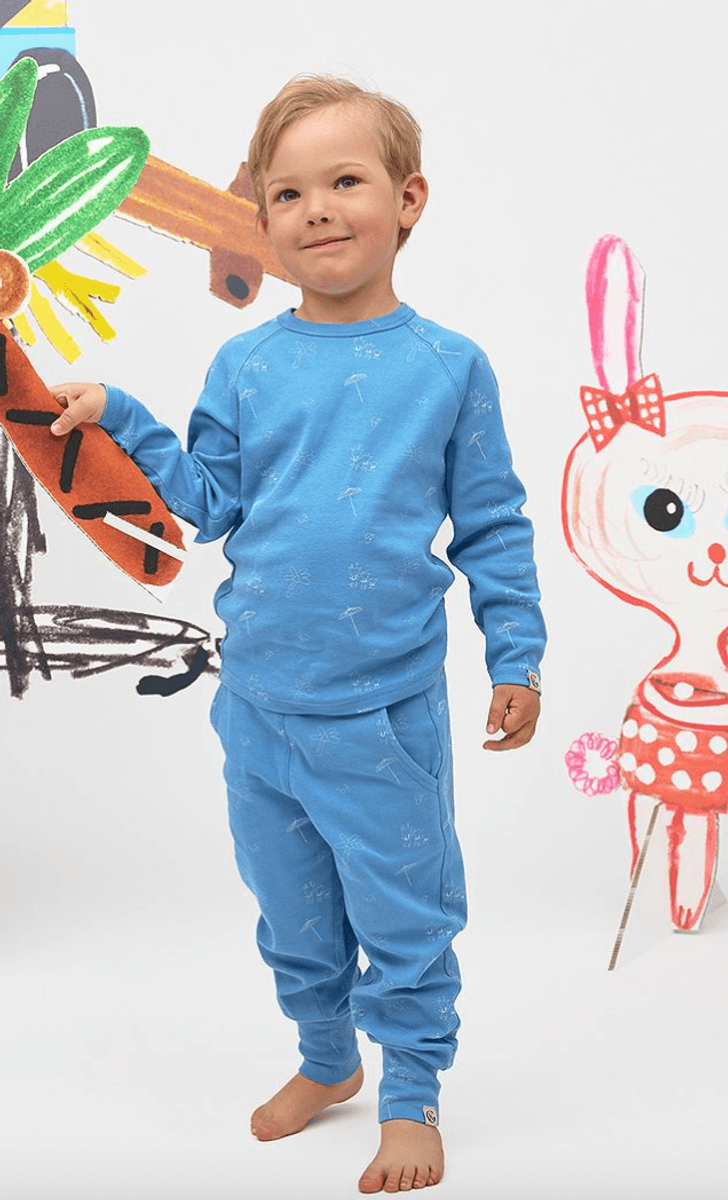 Gullkorn Genser Bukkene light blue