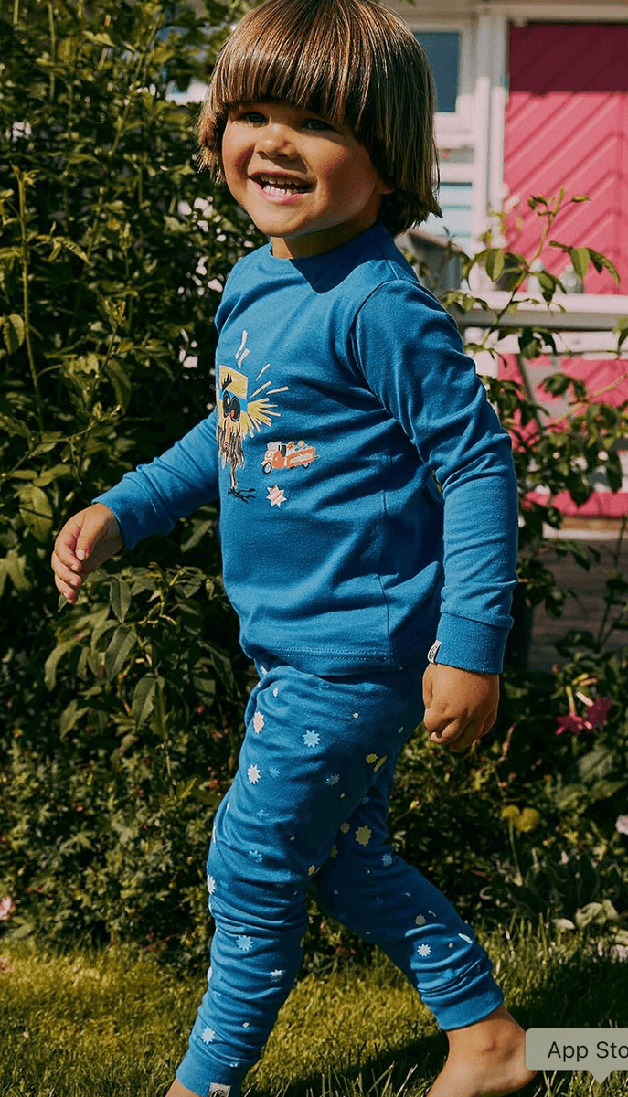 Gullkorn Bukkene pysjamas blue